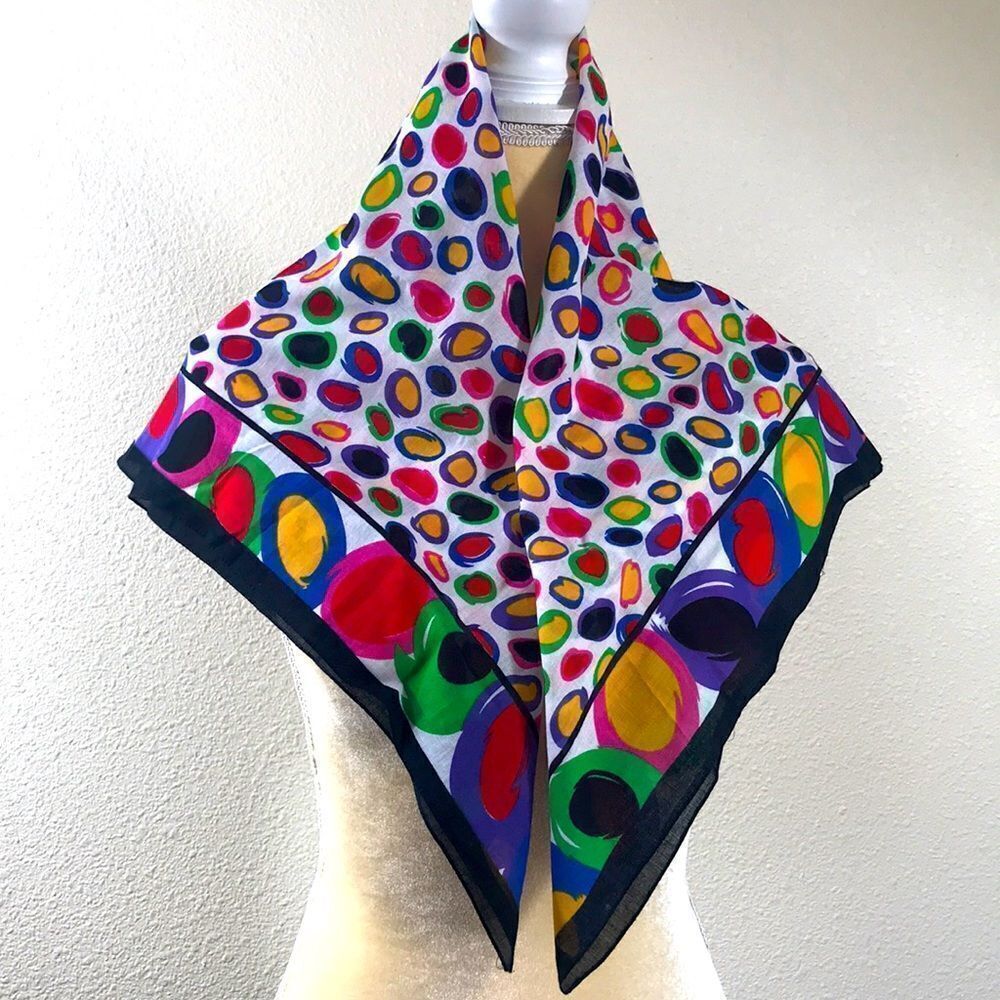 Vintage Multicolor Acute Scarf